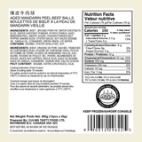 Aged Mandarine Peel Beef Balls (Frozen) - 12 Pcs