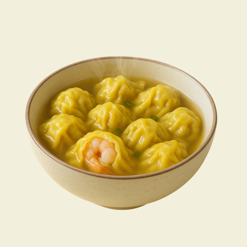 Cantonese Style Jumbo Shrimp Wonton (Frozen) - cooked