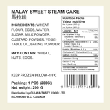 Malay Sweet Steam Cake (Frozen) - label